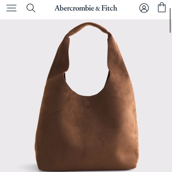 Abercrombie & Fitch Vegan Suede Tote Bag - Picture 1 of 4